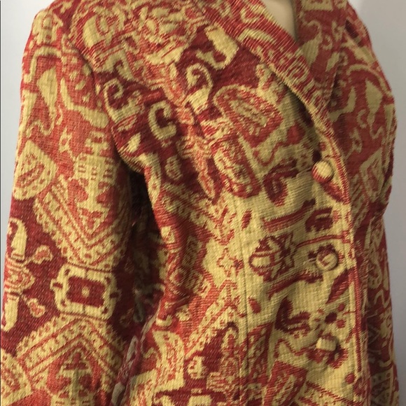 ELCC Red & Tan Coat Blazer fully lined - Picture 5 of 8